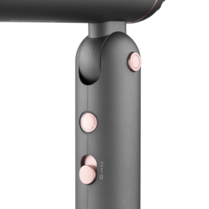 Hair Dryer ARDESTO Pink Touch, 1300W, 2 speeds, 3 heat setting, foldable handle, gray+pink