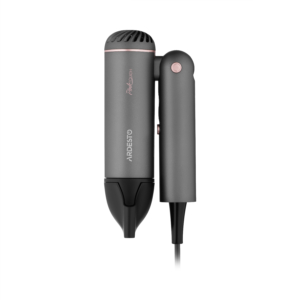 Hair Dryer ARDESTO Pink Touch, 1300W, 2 speeds, 3 heat setting, foldable handle, gray+pink