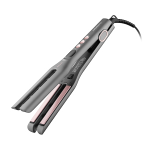 Hair straightener ARDESTO Pink Touch, 68W, 150-230C, ceramics, gray+pink