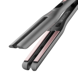 Hair straightener ARDESTO Pink Touch, 68W, 150-230C, ceramics, gray+pink
