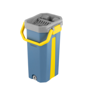 ARDESTO Solid FM1 Cleaning Set: flat mop 125х33cm, bucket, 2 mop pads, polypropylene, plastic, stainless steel