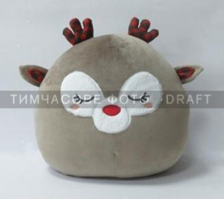 ARDESTO Подушка декор. Christmas Deer 35см, 97% полиэстер, 3% спандекс, серый