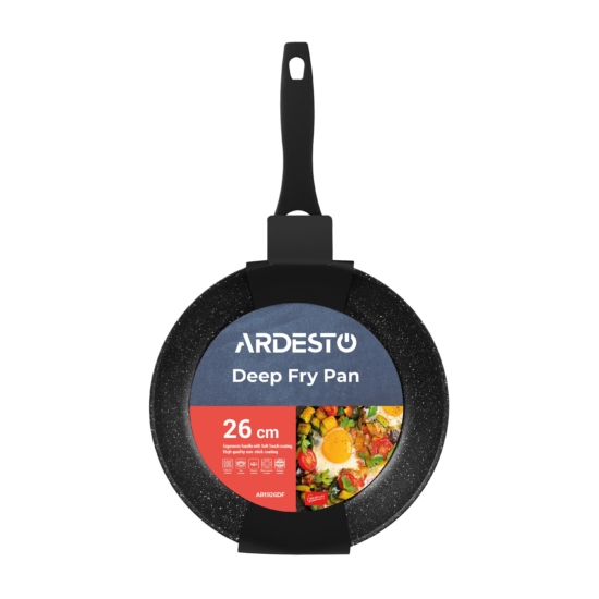 Deep fry pan ARDESTO Gemini Anzio, 26cm, aluminium, black