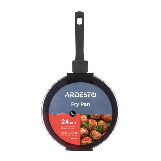 Fry pan ARDESTO Gemini Salerno, 24cm, aluminium, black