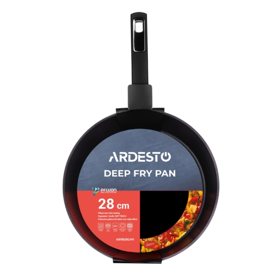 Open frypan ARDESTO Gemini Lucca, 28cm, aluminium, black
