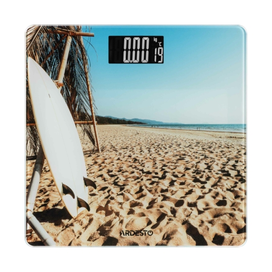 Весы ARDESTO напольные SURF, 150кг, AAAx2 в компл, стекло, многоцветные