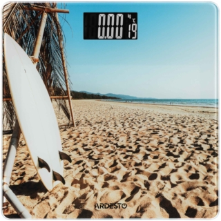 Весы ARDESTO напольные SURF, 150кг, AAAx2 в компл, стекло, многоцветные