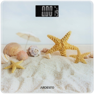 Весы ARDESTO напольные SHELLS, 150кг, AAAx2 в компл, стекло, многоцветные