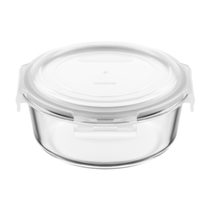 ARDESTO Food storage container ARDESTO Gemini 1.2l, borosilicate glass, plastic, round, transparent