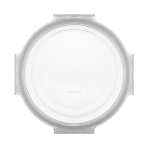 ARDESTO Food storage container ARDESTO Gemini 1.2l, borosilicate glass, plastic, round, transparent