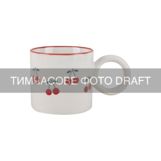 Mug ARDESTO Cherry, 330ml, porcelain, multi-colored