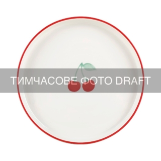 Plate ARDESTO Cherry, 20cm, porcelain, multi-colored