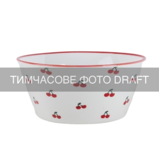 Bowl ARDESTO Cherry, 14cm, 450ml, porcelain, multi-colored