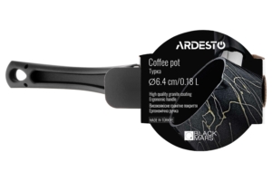 Coffe pot ARDESTO Black Mars, 0.18l, aluminum, bakelite, black