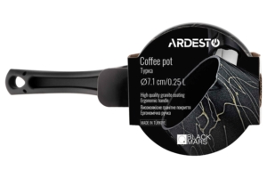 Coffe pot ARDESTO Black Mars, 0.25l, aluminum, bakelite, black