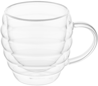 ARDESTO Double wall mug set with handle ARDESTO 250ml, 2pcs, borosilicate glass, transparent