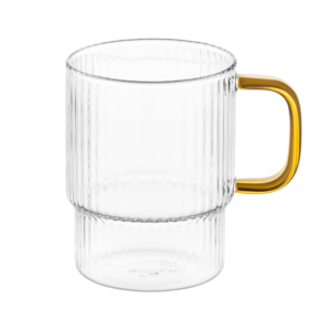 Set of cups with stand ARDESTO 350ml, 4pcs, borosilicate glass, transparent