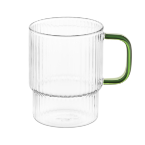Set of cups with stand ARDESTO 350ml, 4pcs, borosilicate glass, transparent