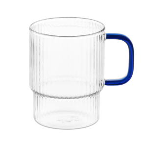 Set of cups with stand ARDESTO 350ml, 4pcs, borosilicate glass, transparent