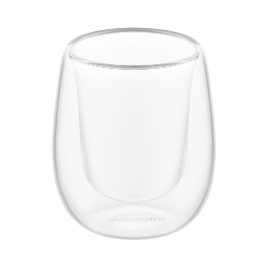 Double wall glass set ARDESTO 80ml, 2pcs, borosilicate glass, transparent