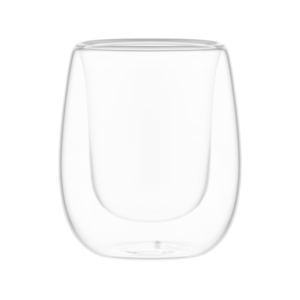 Double wall glass set ARDESTO 80ml, 2pcs, borosilicate glass, transparent