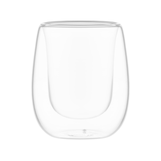 Double wall glass set ARDESTO 80ml, 2pcs, borosilicate glass, transparent