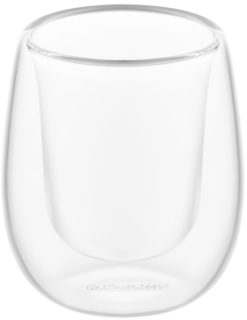 Double wall glass set ARDESTO 80ml, 2pcs, borosilicate glass, transparent