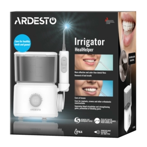 Irrigator portable ARDESTO, cup 600 ml, 5 nozzles, white