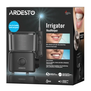 Irrigator portable ARDESTO, cup 600 ml, 5 nozzles, black