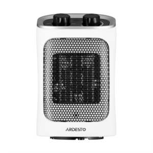 Fan heater ARDESTO FHC-1500MCW 15m2, 1500w, mechanical control, ceramic heating element, white