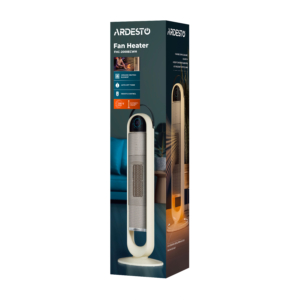 Тепловентилятор ARDESTO FHC-2000ECWH 20м2, 200Вт, эл. упр-ние, керам нагрев. элемент, ПДУ белый