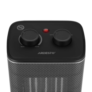 Fan heater ARDESTO M2000BLSS 20m2, 2000w, mechanical control, ceramic heating element, black