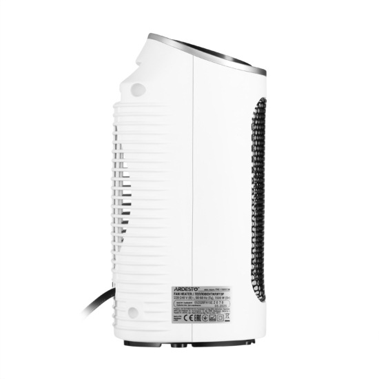 Тепловентилятор ARDESTO FHC-1500ECW 15м2, 1500Вт, эл. упр-ние, керам нагрев. элемент, белый