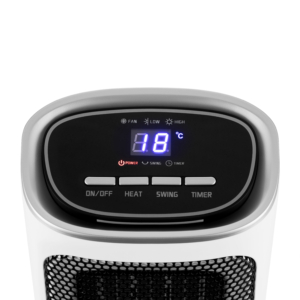 Fan heater ARDESTO FHC-1500ECW 15m2, 1500w, electronic control, ceramic heating element, white