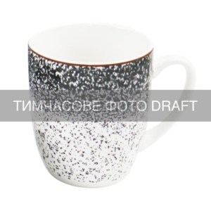 ARDESTO Mug Alcor, 360ml, porcelain, white-black