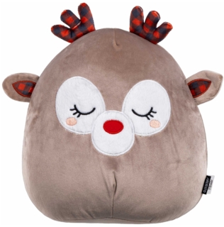 Подушка декор. ARDESTO Christmas Deer 35см, 97% поліестер, 3% спандекс, cірий