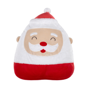 Pillow decor. ARDESTO Christmas Santa 35cm, 97% polyester, 3% spandex, red