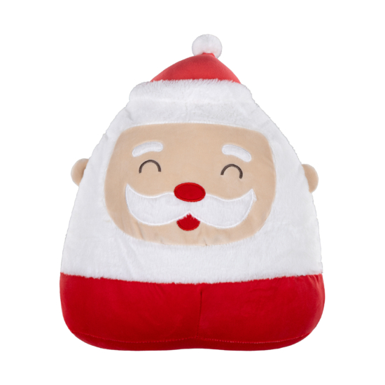 Pillow decor. ARDESTO Christmas Santa 35cm, 97% polyester, 3% spandex, red