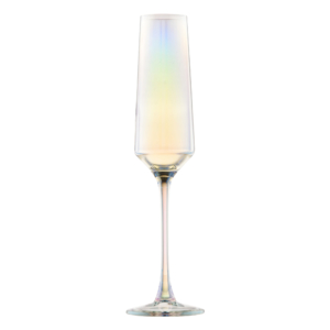 ARDESTO Champagne glasses set Black Mars 185ml, 2pcs, glass, transparent