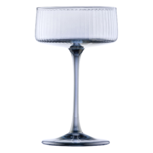 ARDESTO Champagne glasses set Black Mars 255ml, 2pcs, glass, blue