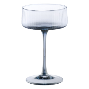 ARDESTO Champagne glasses set Black Mars 255ml, 2pcs, glass, blue