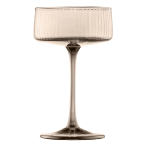 ARDESTO Champagne glasses set Black Mars 255ml, 2pcs, glass, grey
