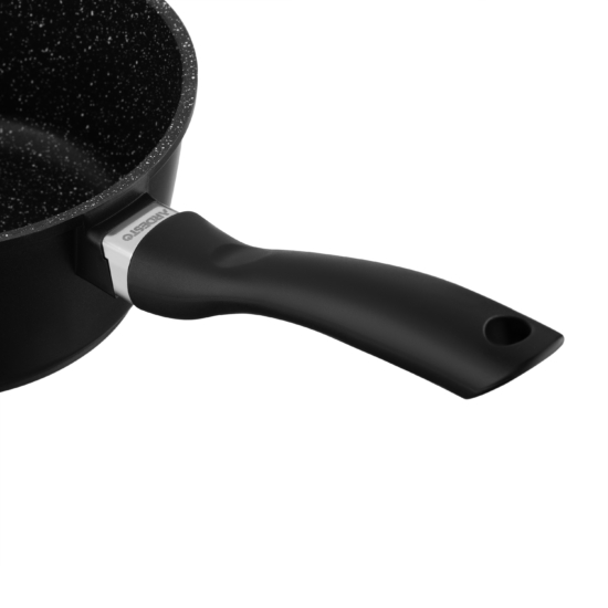 Saucepan with glass lid ARDESTO Gemini Lazio, 1.3l, aluminum, black