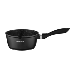 Saucepan with glass lid ARDESTO Gemini Lazio, 1.9l, aluminum, black