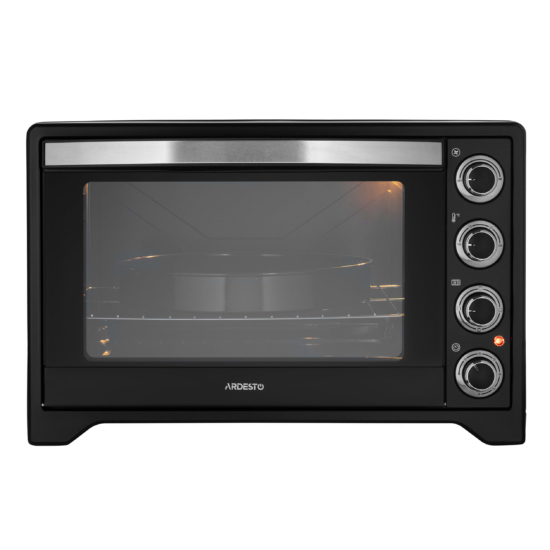 Electric oven ARDESTO, 60L, 2200W, mech., convection, double glass, black