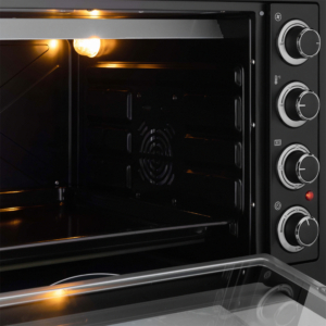 Electric oven ARDESTO, 60L, 2200W, mech., convection, double glass, black