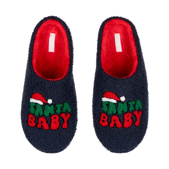 Обувь домашняя ARDESTO Christmas Santa 36/37 размер, 100% полиэстер, подошва 100% ТПР, синий