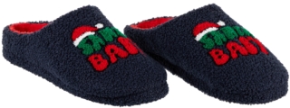 Slippers ARDESTO Christmas Santa 42/43 size, 100% polyester, sole 100% TPR, dark blue