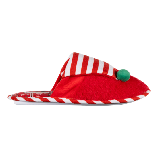 Slippers ARDESTO Christmas Elf 36/37 size, 100% polyester, sole 100% TPR, red