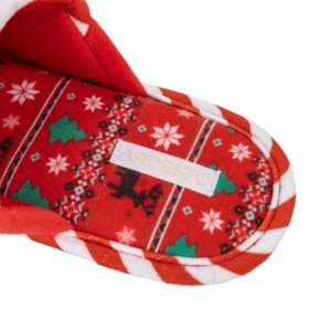 Slippers ARDESTO Christmas Elf 40/41 size, 100% polyester, sole 100% TPR, red